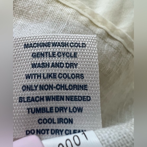 Old Navy Ivory Linen Blend Double-Breasted Tie Belt Jacket Small – Trench Style - Picture 6 of 14